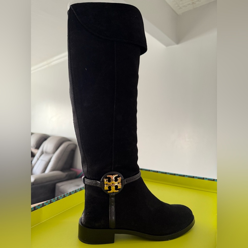 Tory Burch suede knee high boots almost new size 8